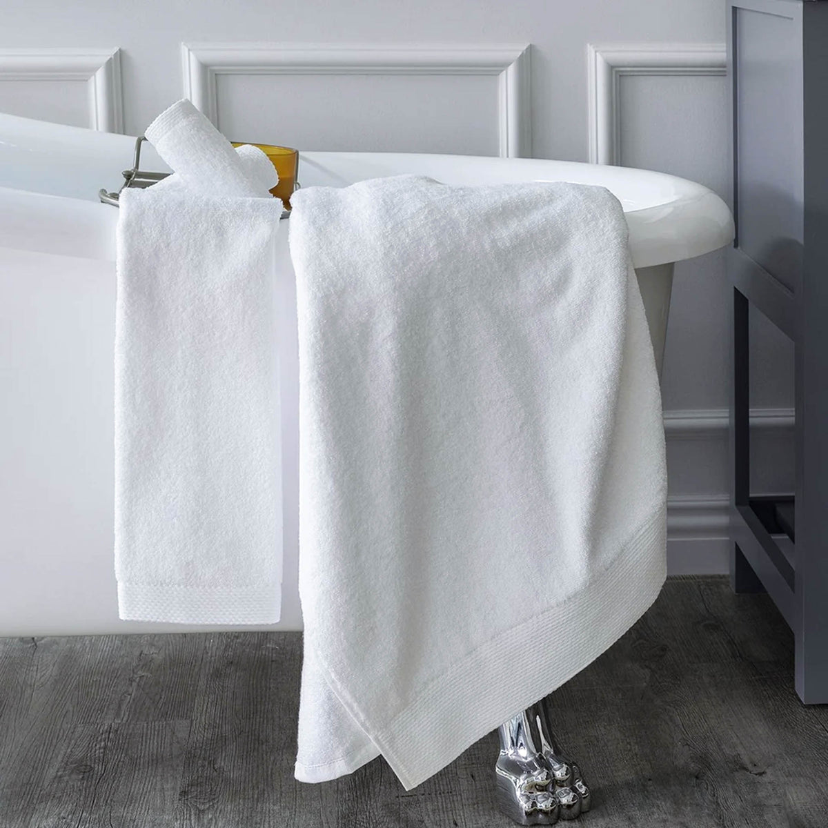 RC LUXURY Turkish Cotton Towel Collection - White