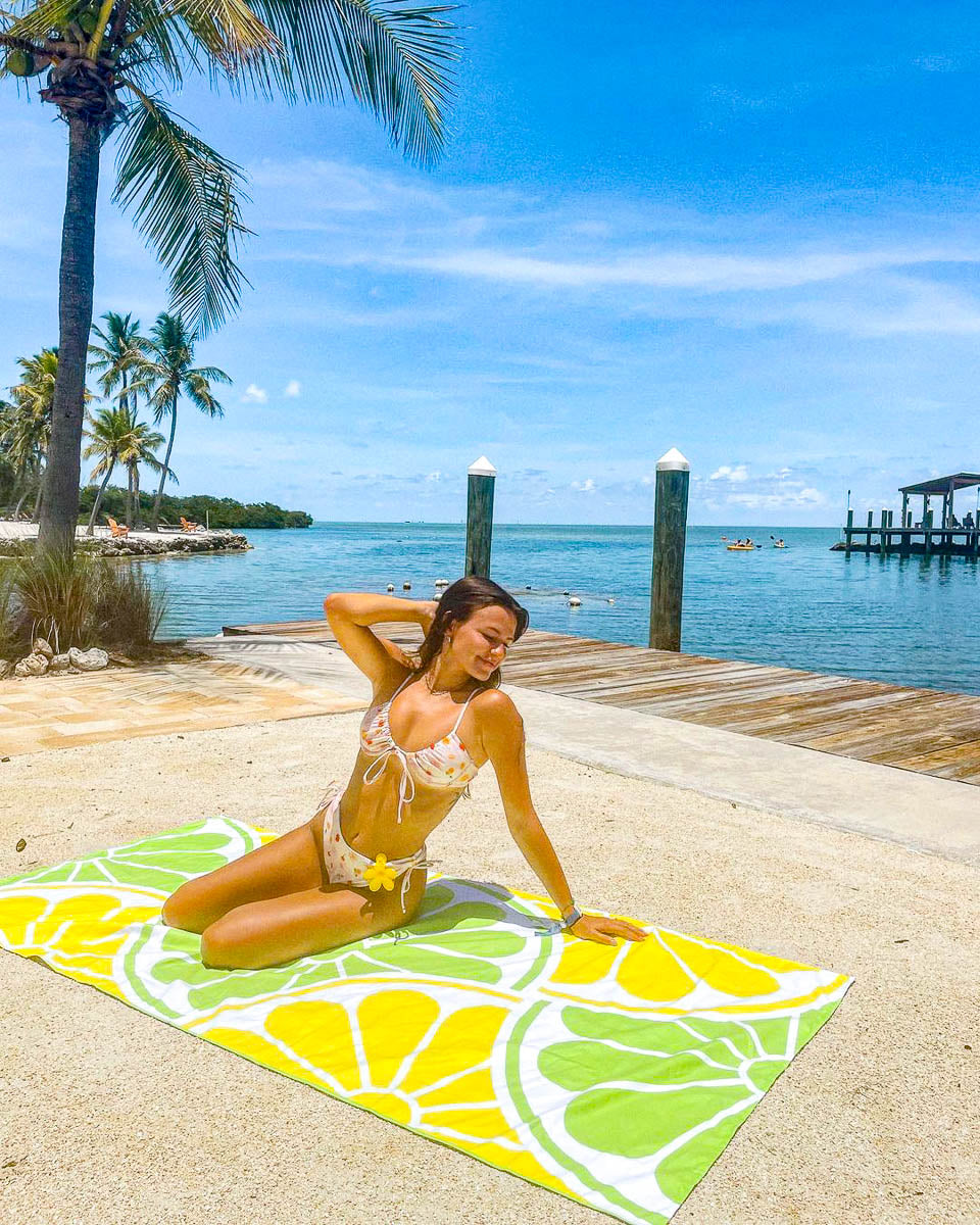 Sand Free Beach Towel - Zesty